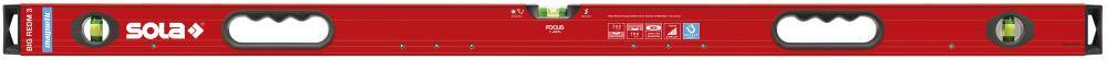 Magneetwaterpas LM Big REDM 3 150cm m.poedercaoting Sola