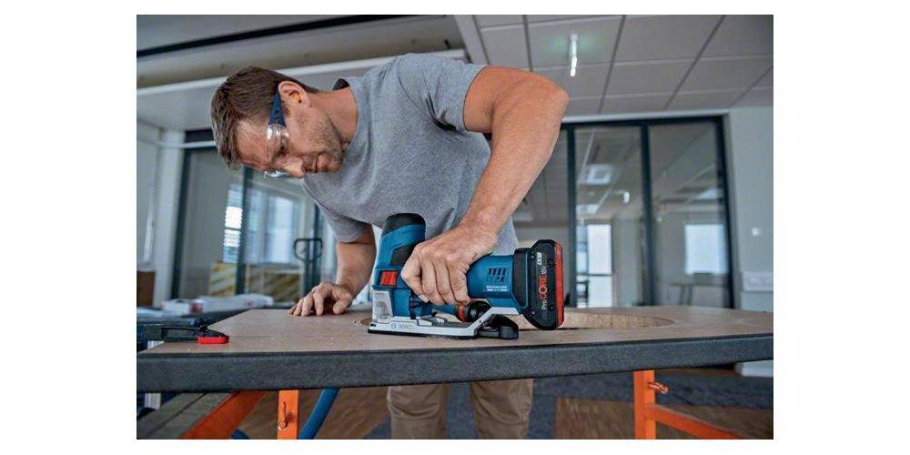 Bosch Blauw GST 18V-155 SC Accu Decoupeerzaag | Excl. accu's en lader | L-Boxx - 06015B0000-3