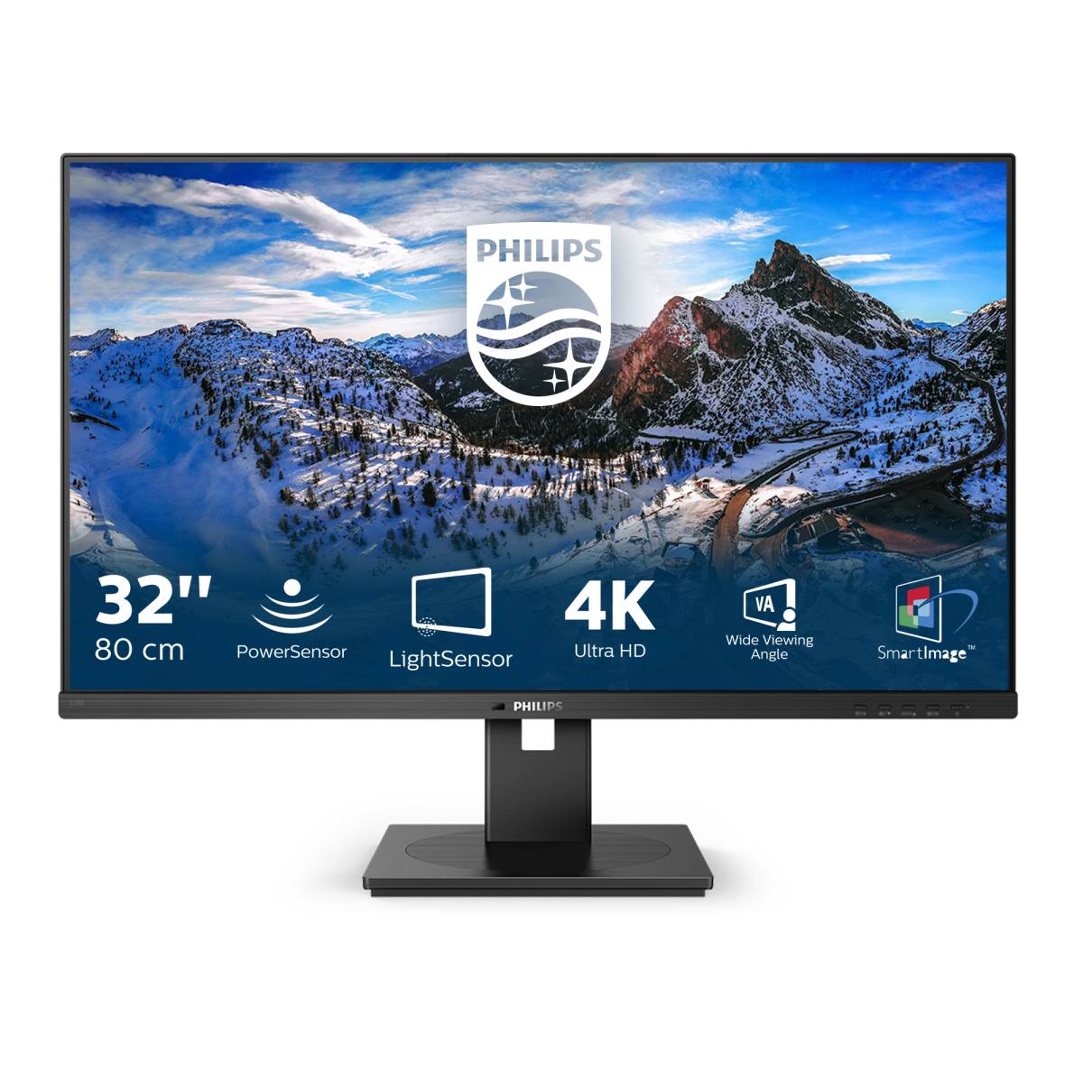 Philips 328B1 32" Class 4K UHD LCD-monitor - 16:9 - Zwart - 80 cm (31,5") Viewable - Verticale uitlijning - WLED Achterg-0