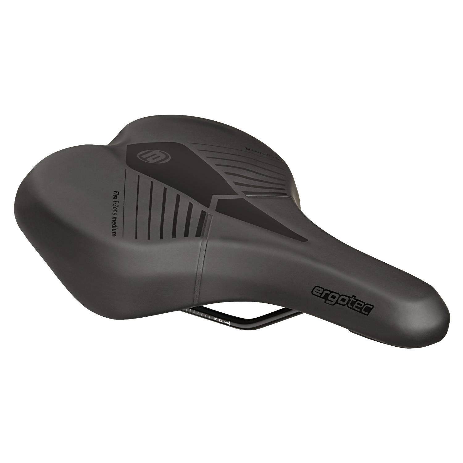 Fietszadel Ergotec Comfort L 265 x 206 mm medium - zwart-0