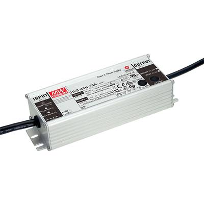 Mean Well HLG-40H-48A LED-driver, LED-transformator  Constante spanning, Constante stroomsterkte 40 W 0.84 A 48 V/DC PFC