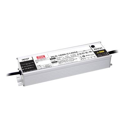 Mean Well HLG-185H-C1400A LED-driver, LED-transformator  Constante stroomsterkte 200 W 1.4 A 71 - 143 V/DC PFC-schakelin