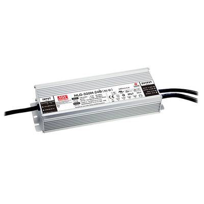 Mean Well HLG-320H-24B LED-driver, LED-transformator  Constante spanning, Constante stroomsterkte 320 W 13.3 A 12 - 24 V