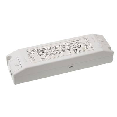 Mean Well PLC-30-12 LED-driver, LED-transformator  Constante spanning, Constante stroomsterkte 30 W 0 - 2.5 A 12 V/DC Ni