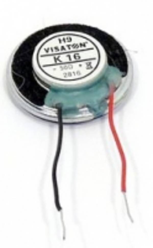 VISATON VS-K16-50 Luidspreker; miniatuur,volbereik,universeel; 0,5W; 50Ω; Ø: 16mm - 1 stuk