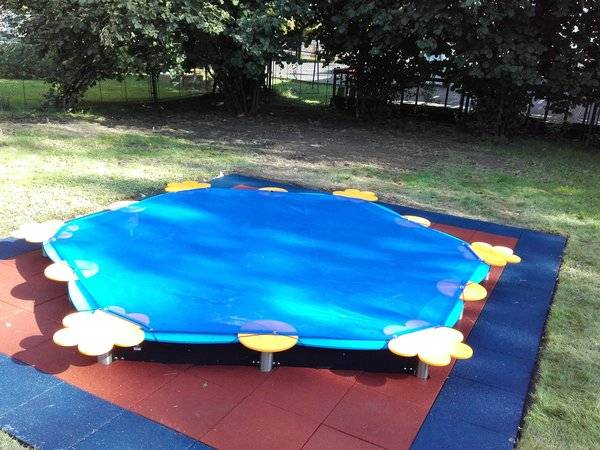 Rubber tegel 20 mm - 50 x 50 cm - Rood - 4 stuks - 1m²-3