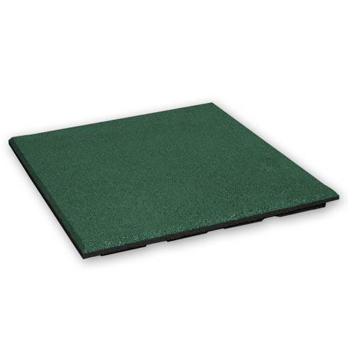 Rubber tegel 25 mm - 50 x 50 cm - Groen - 4 stuks - 1m²-0