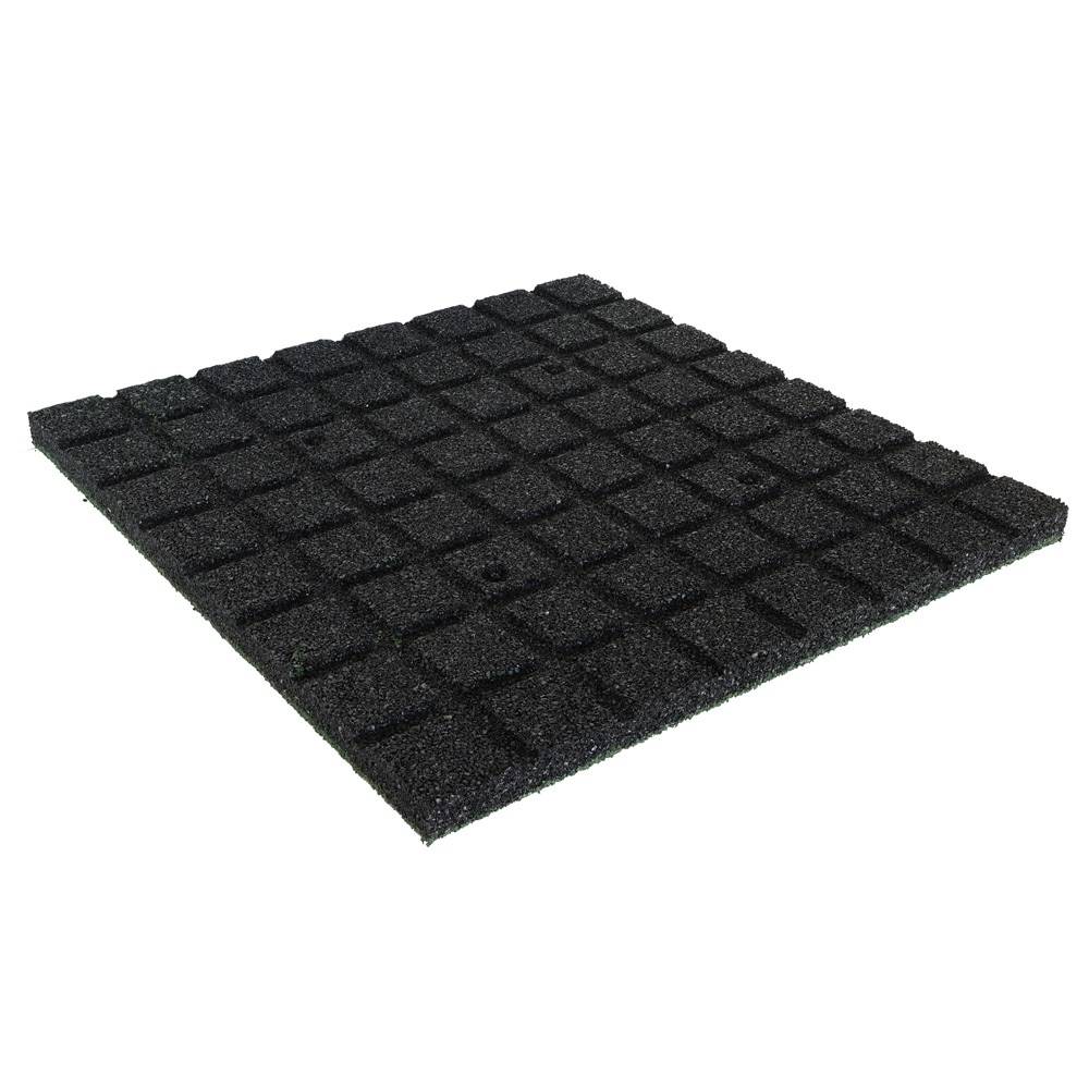 Rubber tegel 25 mm - 50 x 50 cm - Groen - 4 stuks - 1m²-1