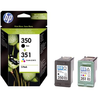 HP Cartridge multipack 350, 351 Zwart, Cyaan, Magenta, Geel