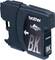 Zwarte inktcartridge van Brother met opdruk 'BK' en 'LC1100HY-BK', geschikt voor printers.