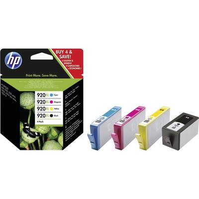 HP Inkt 920XL Zwart, Cyaan, Magenta, Geel
