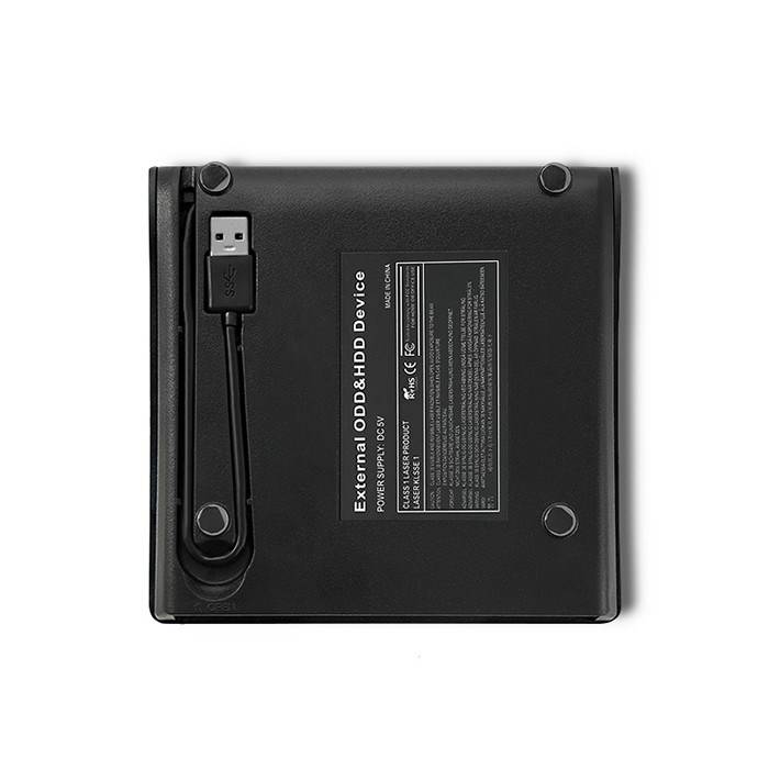 QOLTEC QOLTEC-51857 Externe DVD-drive; zwart; USB A; USB 3.0; 146x145x16mm - 1 stuk-3