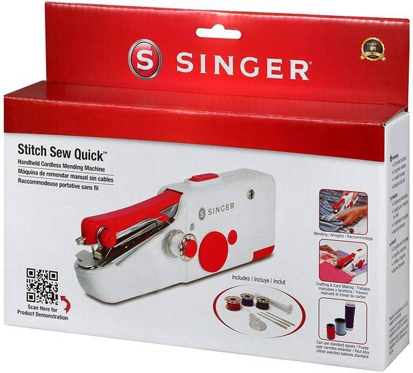 SINGER Stitch Sew Quick Mini Mechanisch Naaimachine AA Batterij/Accu Wit-3