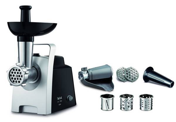Tefal HV1 NE1098 vleesmolen 1400 W Zwart, Zilver