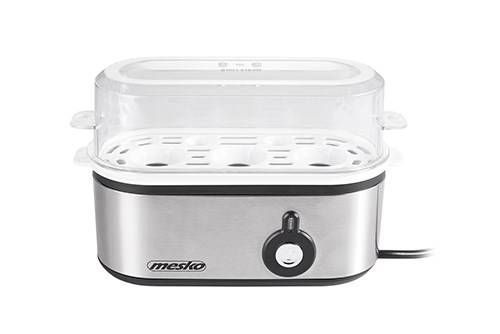 Mesko MS 4485 eierkoker voor 3 eieren, 210 W, zwart, zilver, transparant-2