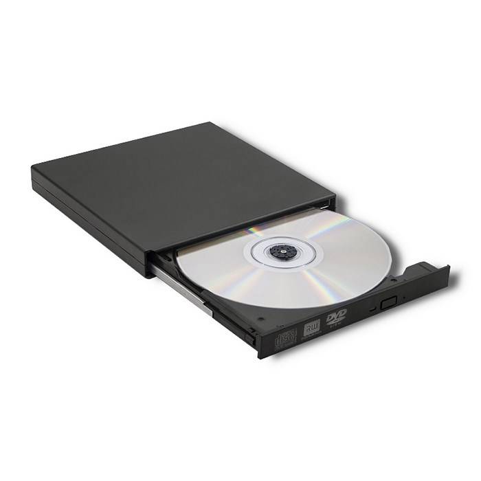 QOLTEC QOLTEC-51858 Externe DVD-drive; zwart; USB A; USB 2.0; 137x133x16mm - 1 stuk-2