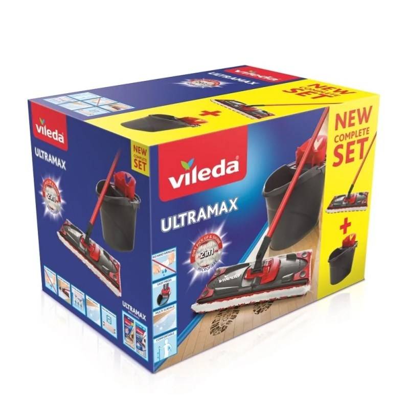 Dweil- en emmersysteem Vileda Ultramax Box-3