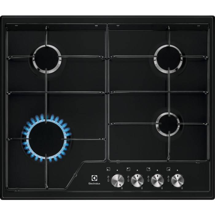 Electrolux EGS6424K kookplaat Zwart Inbouw 60 cm Gas 4 zones-0