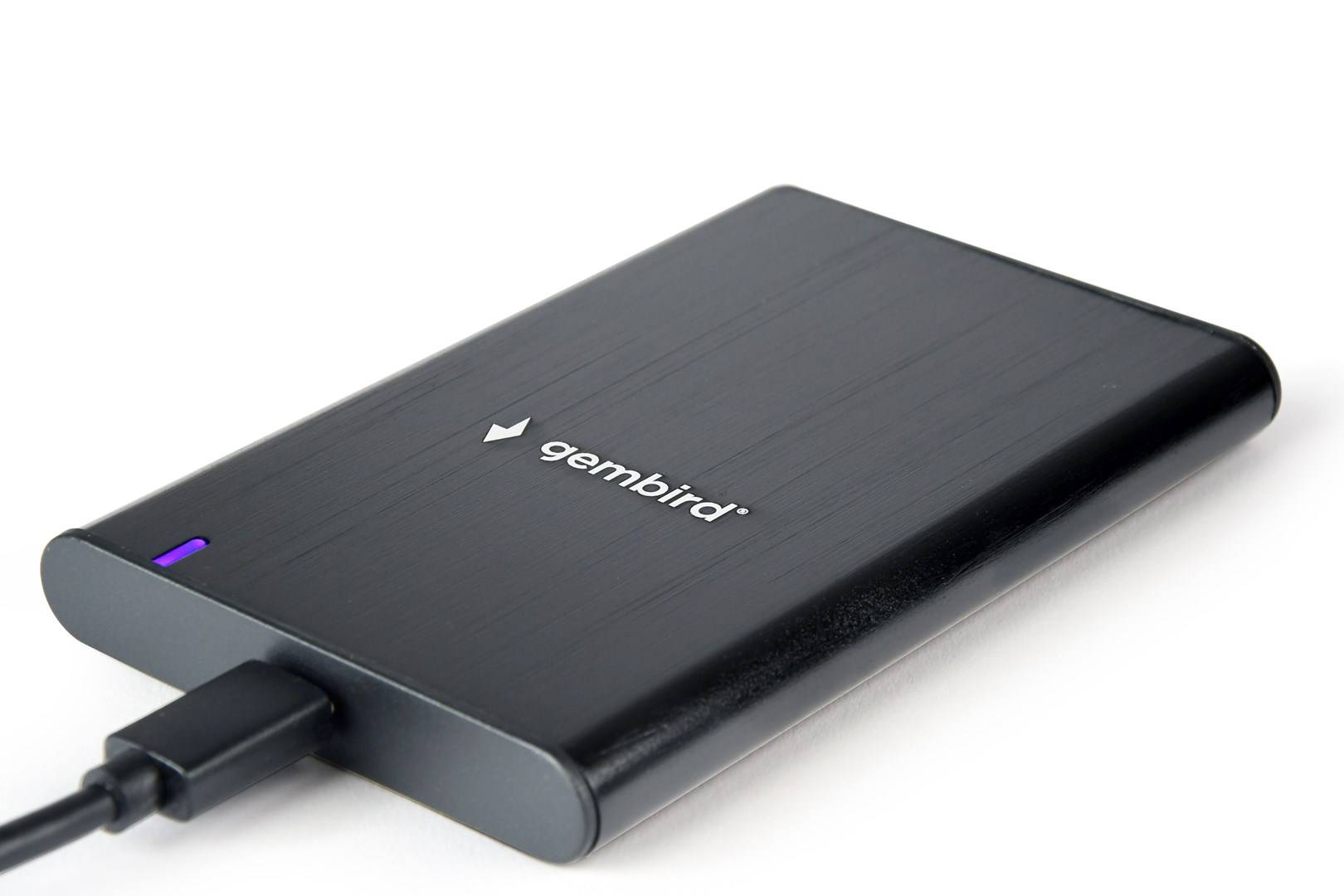 Gembird EE2-U3S-6 opslagschijfbehuizing HDD/SSD-behuizing Zwart 2,5"-3