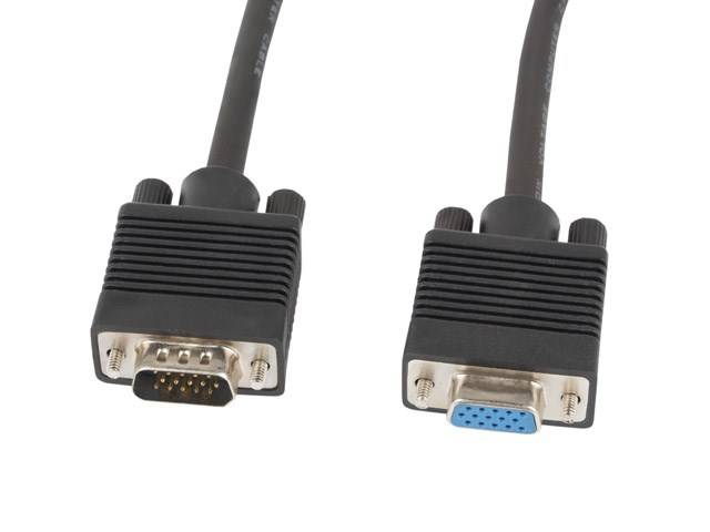 LAE Lanberg CA-VGAC-10CC-0018-B+ VGA kabel 1,8 m VGA (D-Sub) Zwart-1