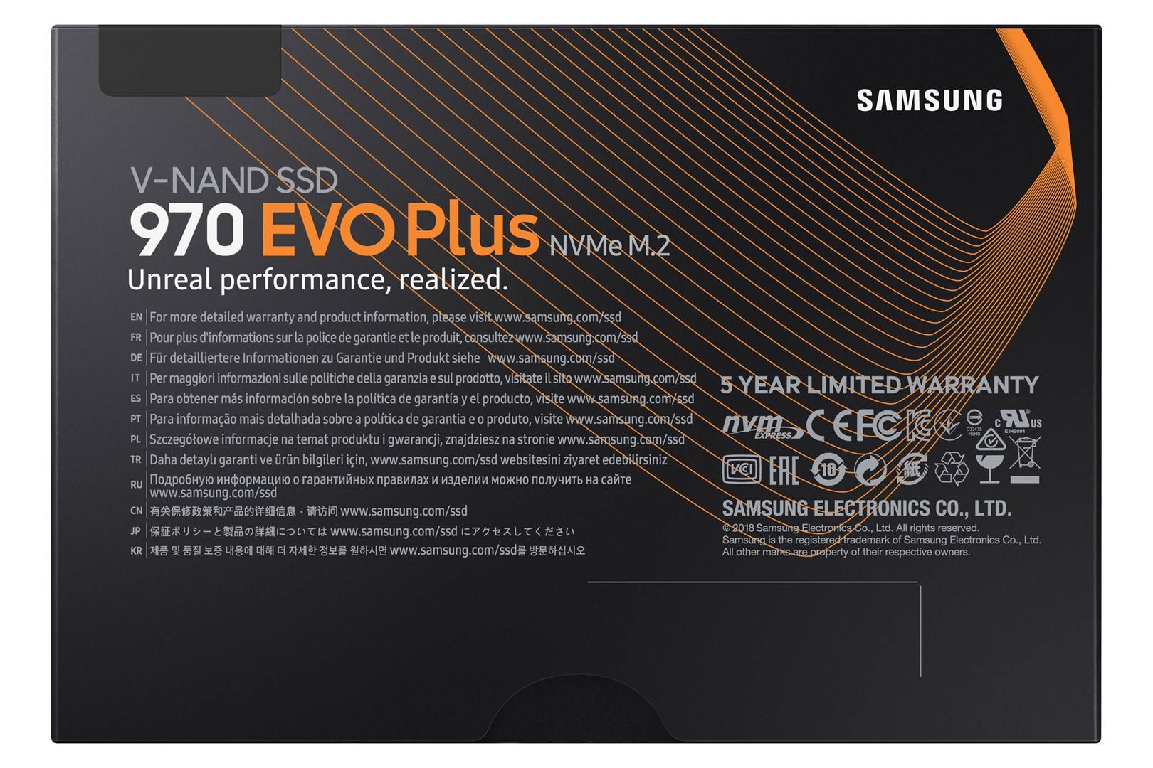 Samsung 970 EVO Plus 250 GB NVMe/PCIe M.2 SSD 2280 harde schijf M.2 NVMe PCIe 3.0 x4 Retail MZ-V7S250BW-6