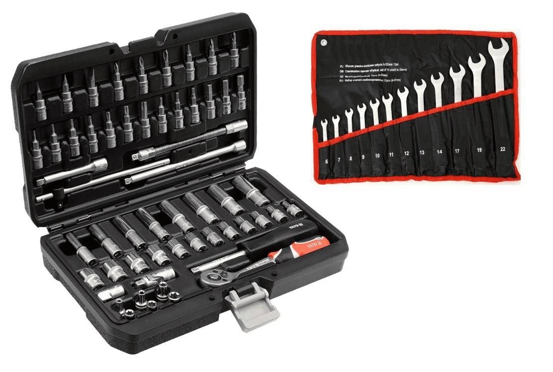 Steeksleutelset YATO 56 stuks 1/4" 14501-1
