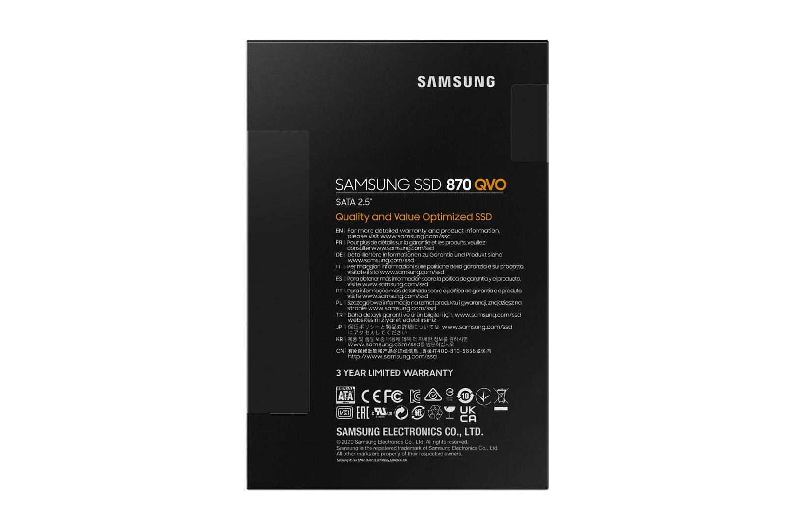 Samsung 870 QVO 4 TB SSD harde schijf (2.5 inch) SATA 6 Gb/s Retail MZ-77Q4T0BW-5