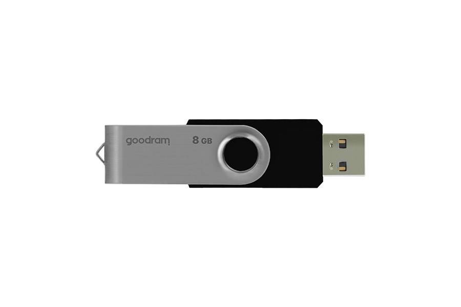 Goodram UTS2 USB-flashdrive 8 GB USB Type-A 2.0 Zwart, Zilver-1