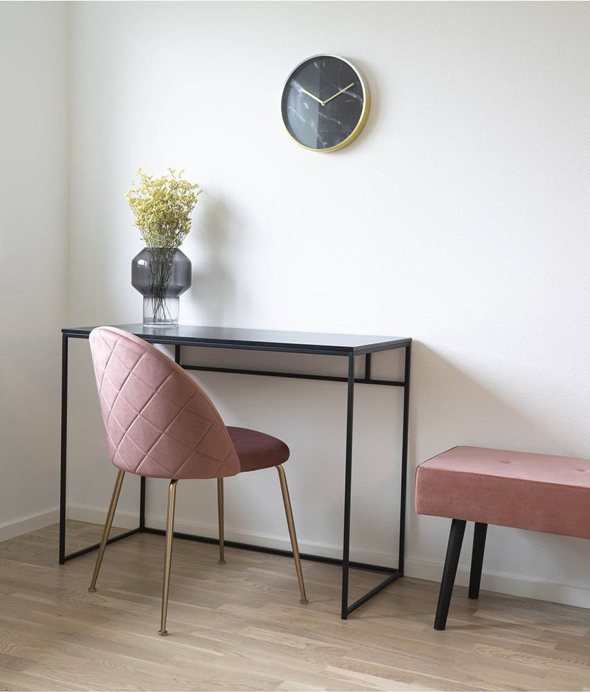 Zwart Bureau met zwart frame-2