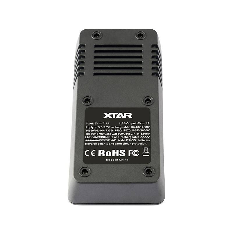 XTAR VC2 huishoudaccu USB-5