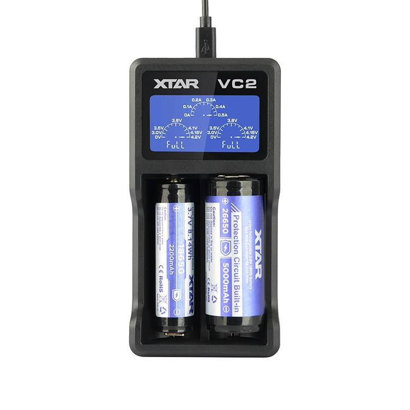 XTAR VC2 huishoudaccu USB-1