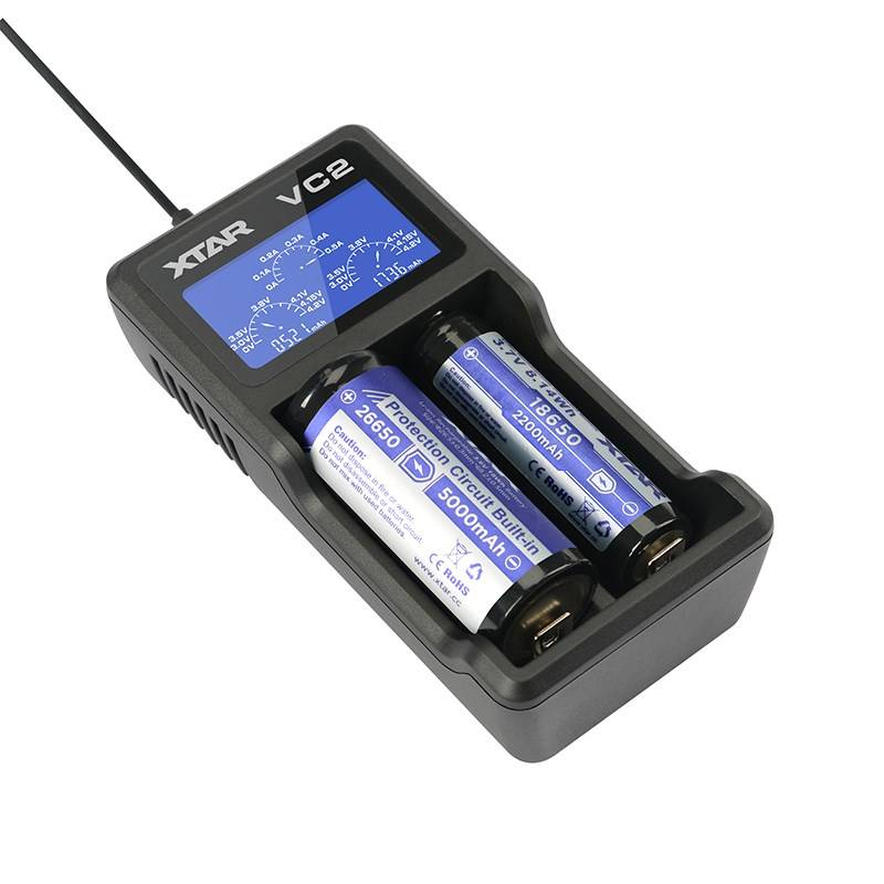 XTAR VC2 huishoudaccu USB-2