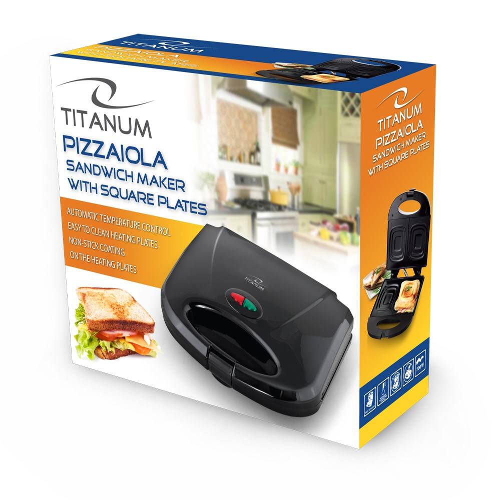 TITANUM TKT005K sandwichmaker 700 W Zwart-2
