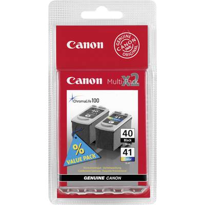 Canon Inktcartridge PG-40 / CL-41 Origineel Combipack Zwart, Cyaan, Magenta, Geel 0615B043