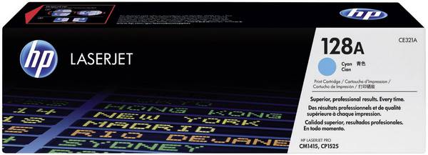 HP Toner 128A Origineel  Cyaan 1300 bladzijden CE321A