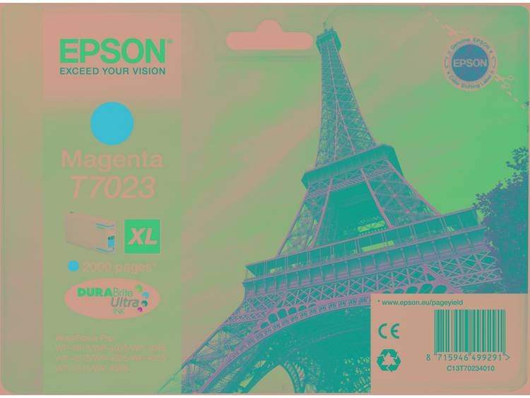 Epson Inkt T7023, XL Origineel Magenta C13T70234010