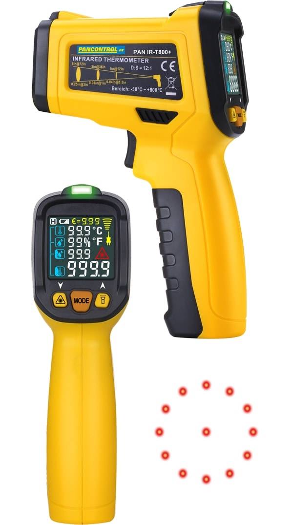 Professionele digitale infraroodthermometer 12:1-0