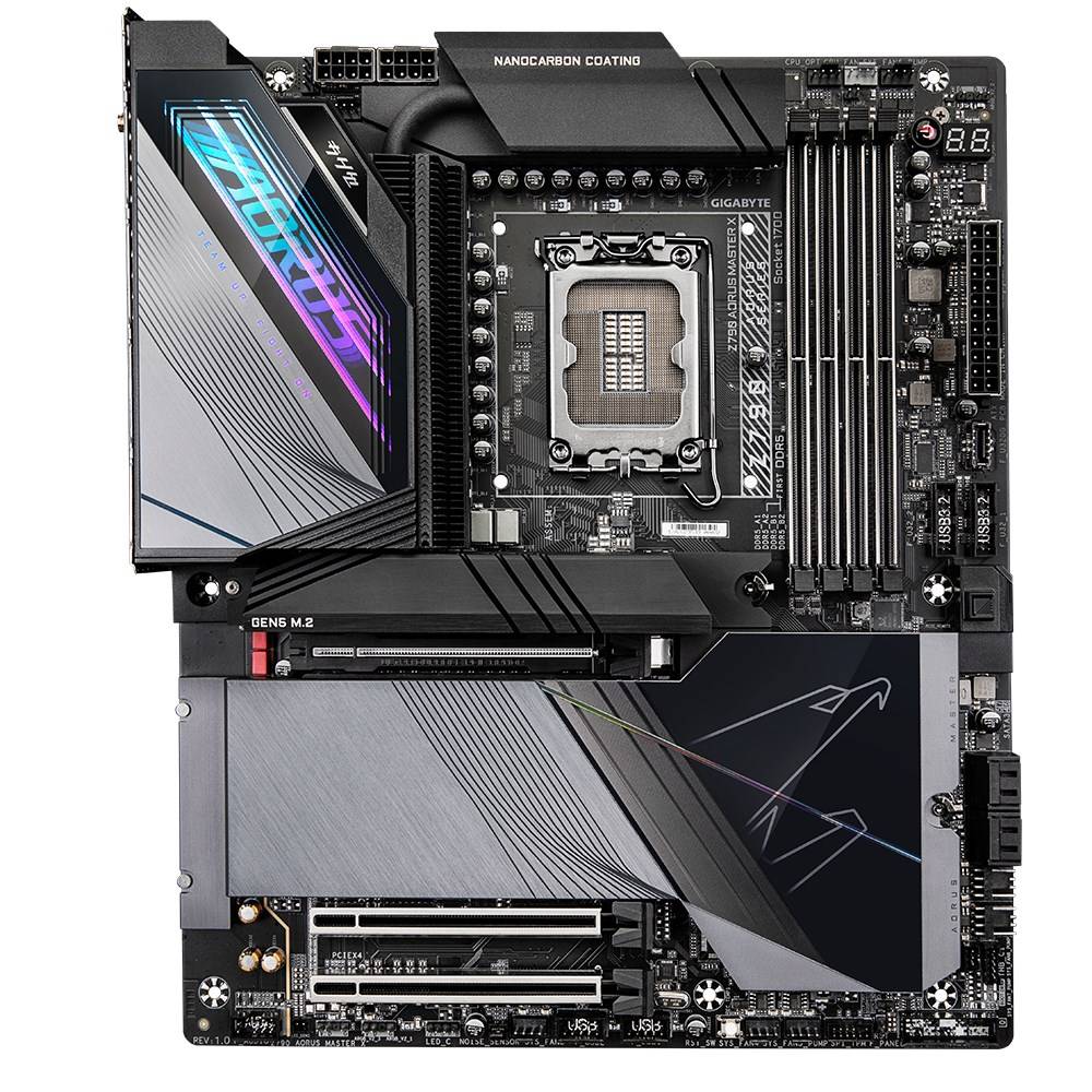 Gigabyte Z790 AORUS MASTER X Moederbord Socket Intel 1700 Vormfactor E-ATX Moederbord chipset Intel® Z790-0