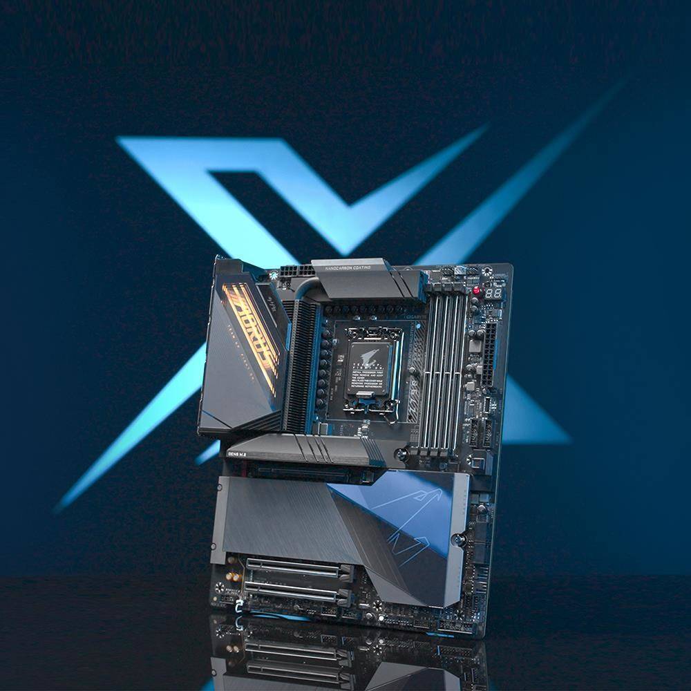 Gigabyte Z790 AORUS MASTER X Moederbord Socket Intel 1700 Vormfactor E-ATX Moederbord chipset Intel® Z790-4