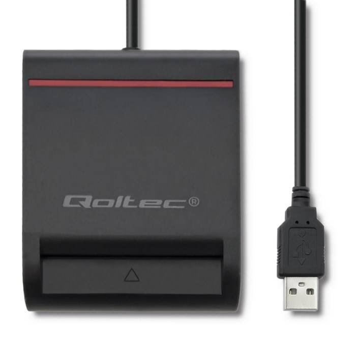 Qoltec Smartchip ID-kaartscanner-1