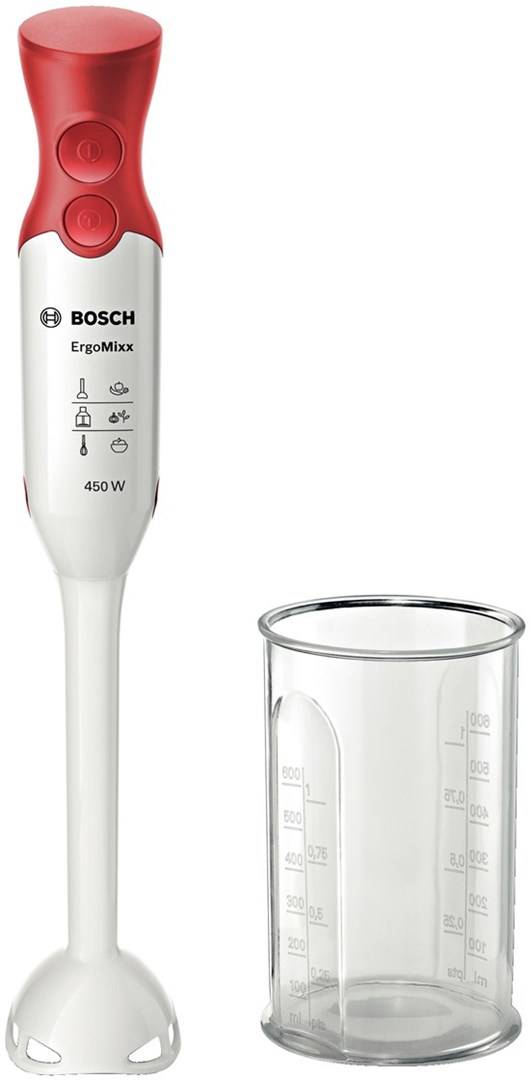 Bosch MSM64010 staafmixer 450 W Rood, Wit-0
