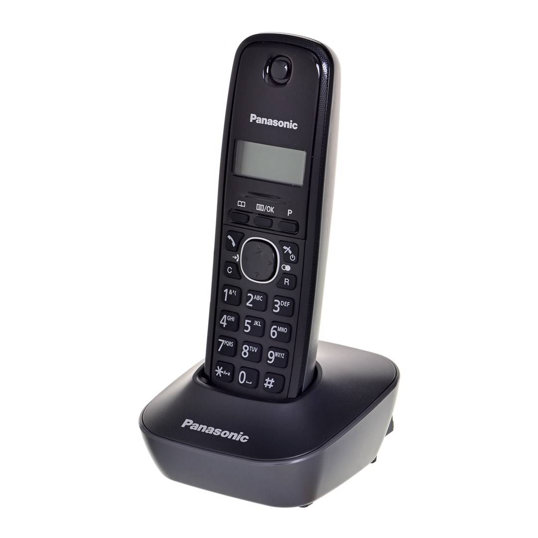 Panasonic KX-TG1611 DECT-telefoon, zwart, nummerweergave.-0