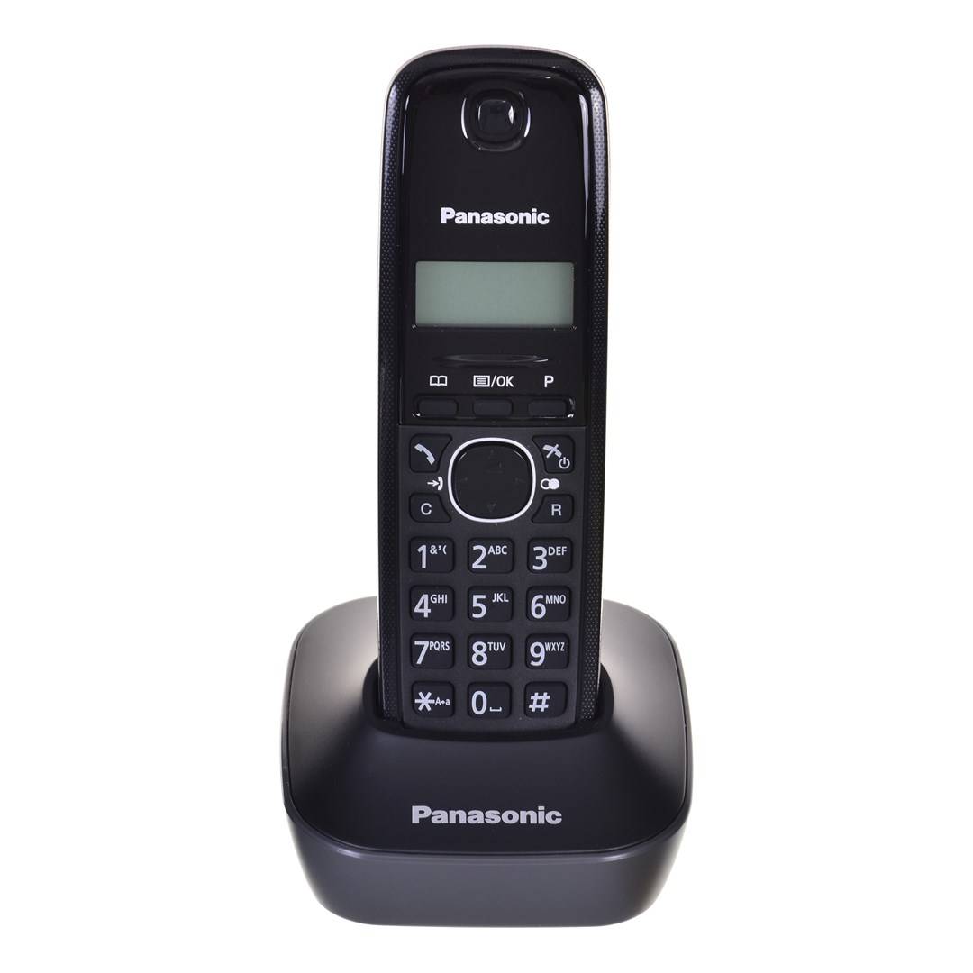 Panasonic KX-TG1611 DECT-telefoon, zwart, nummerweergave.-1