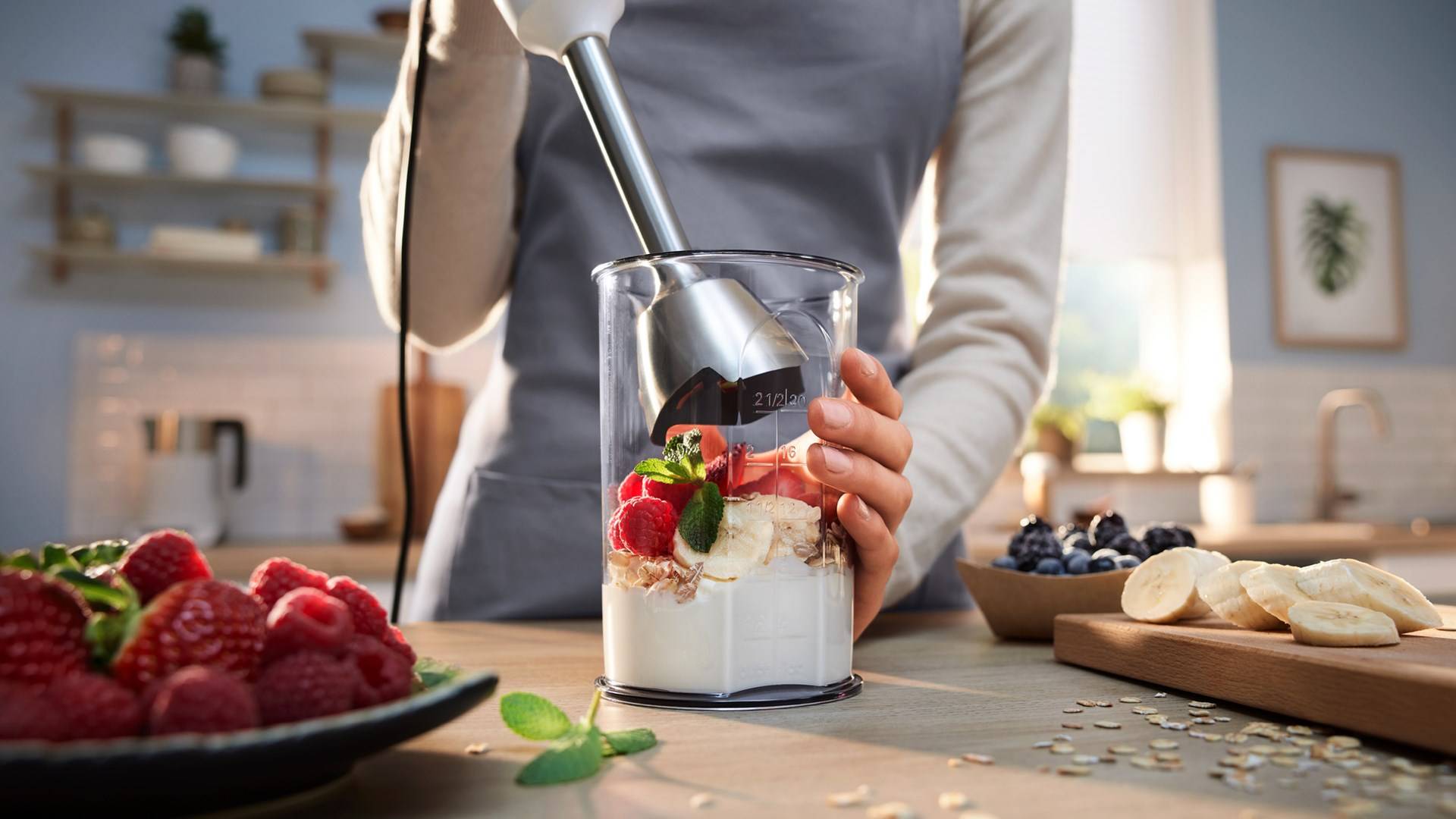Bosch Serie 4 MSM4W210 blender 0,6 L staafmixer 600 W Zwart, Wit-6