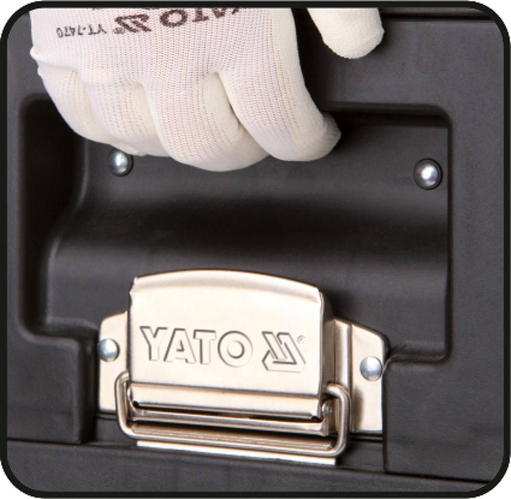 Yato YT-09107 gereedschapskist/onderdelendoos, metaal, zwart. Ed-2