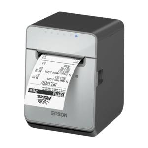 Epson TM-L100, 8 dots/mm (203 dpi), cutter, linerless, USB, Lightning, Ethernet, zwart | C31CJ52111-1