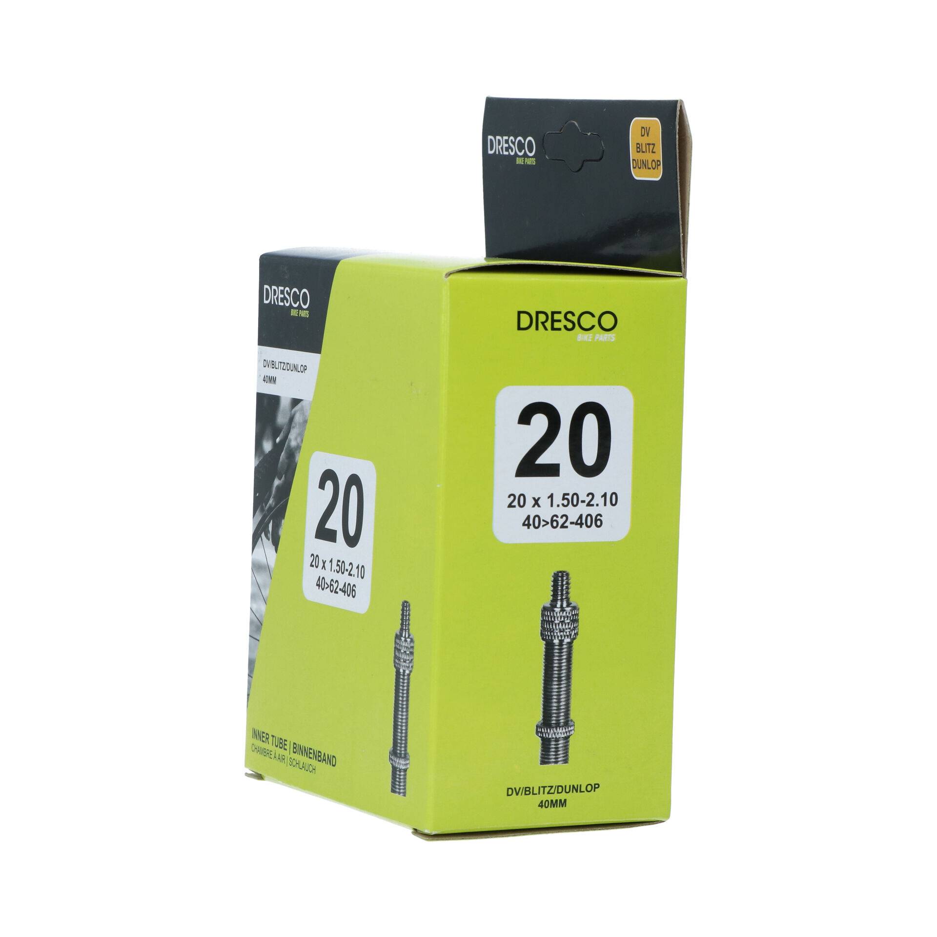 Dresco Binnenband 20 x1.50-2.50 (40/62-406) Dunlop 40mm-2