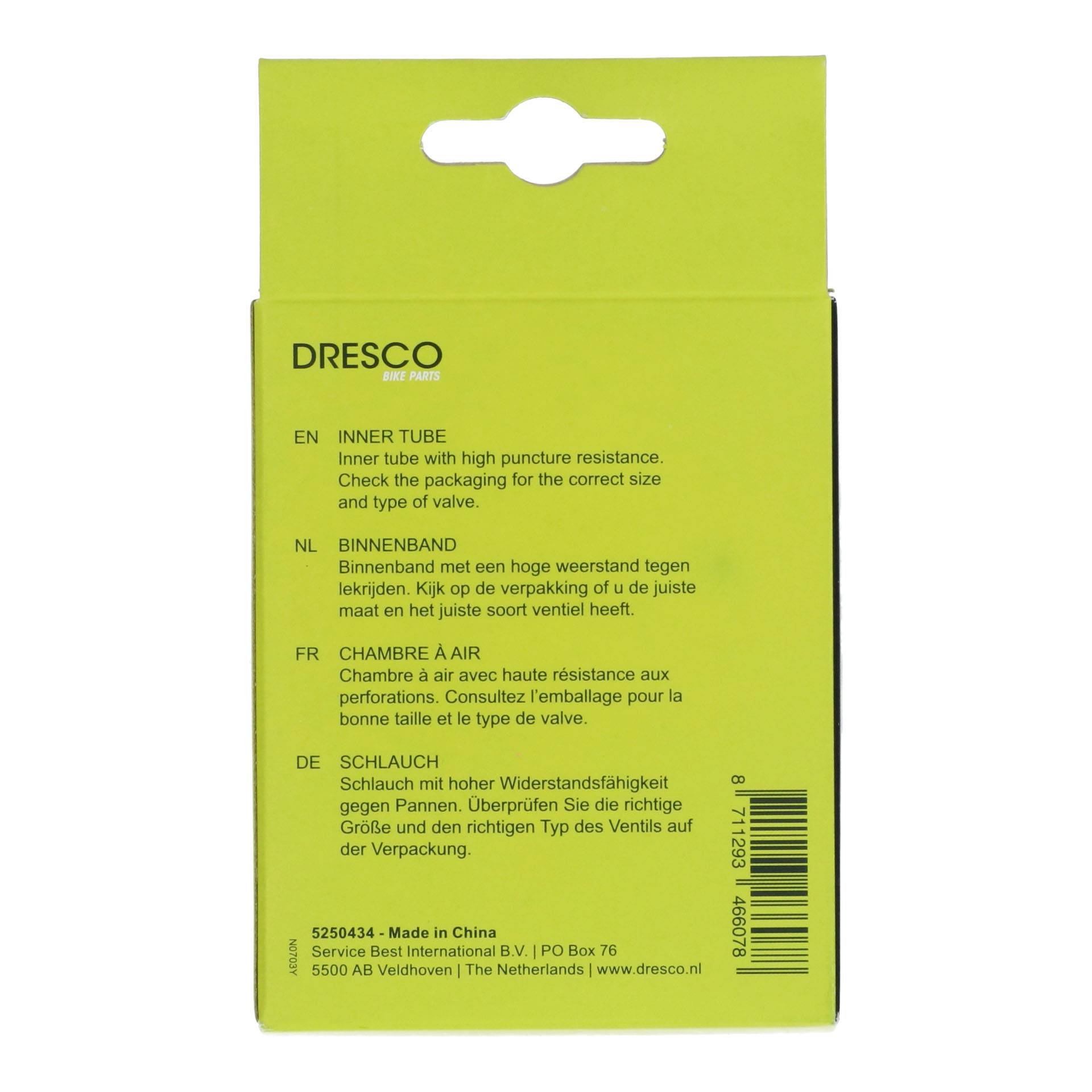 Dresco Binnenband 24 x 1.70-2.20 (44/50-507) Schrader 40mm-3