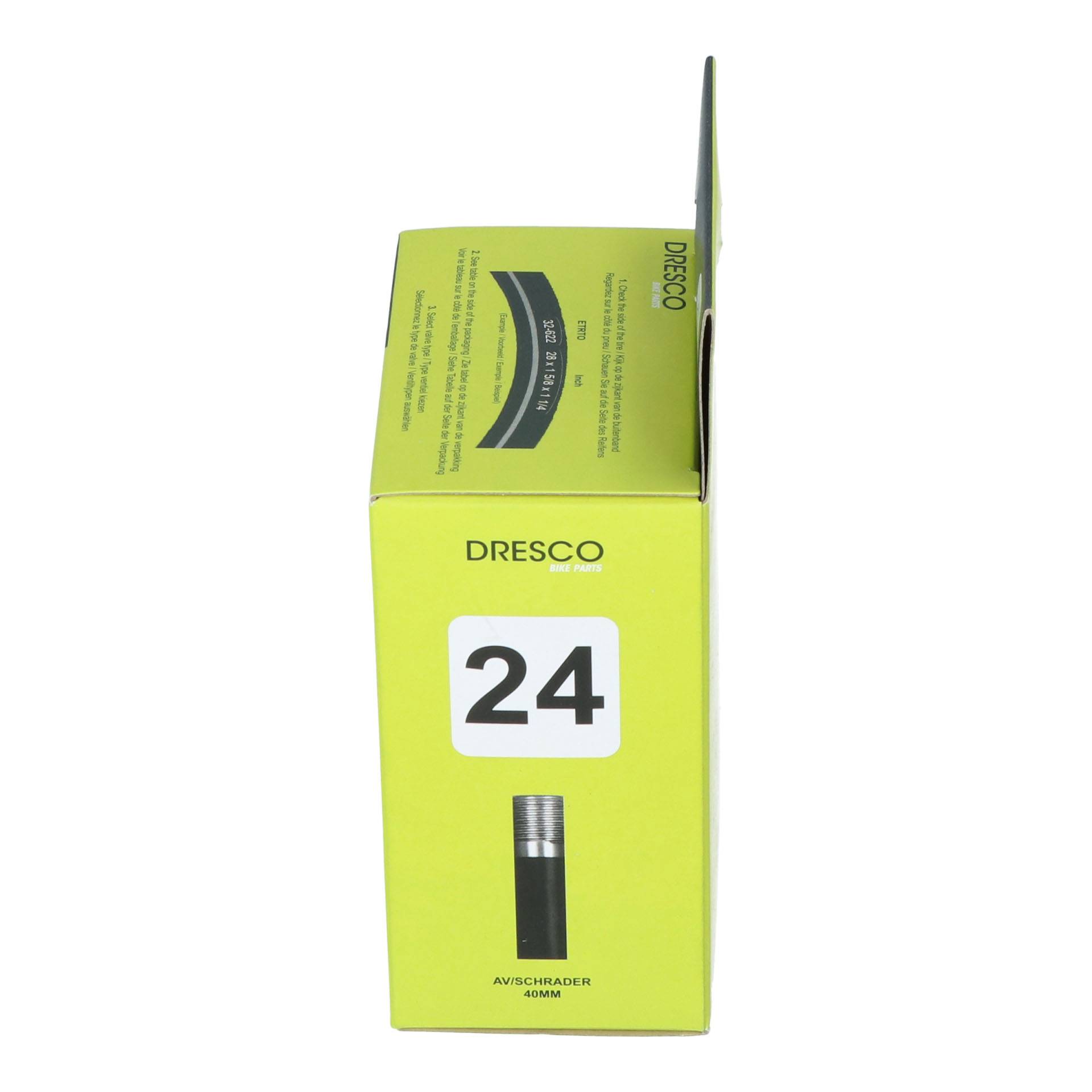 Dresco Binnenband 24 x 1.70-2.20 (44/50-507) Schrader 40mm-4