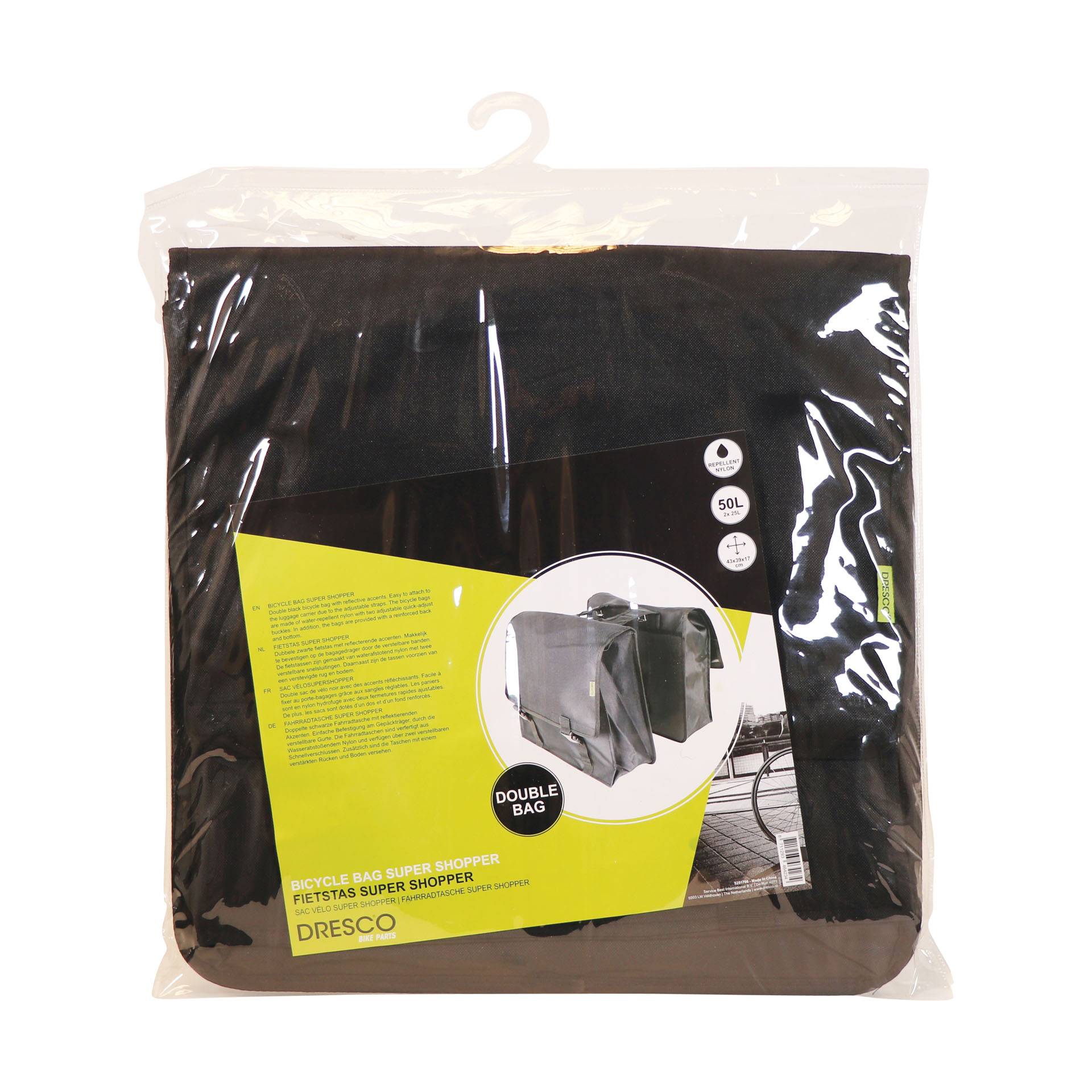 Dresco Dubbele Fietstas Super Shopper 50 Liter-3